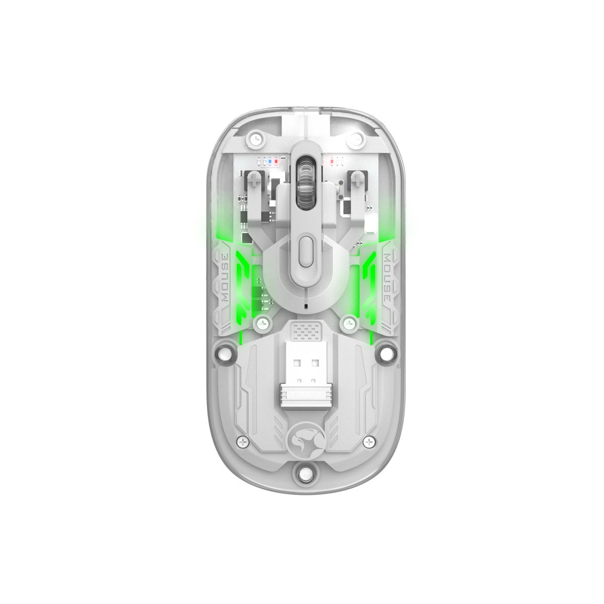 Marvo Mouse Prisma 20W Bt M808W 1600Dpi Transparente
