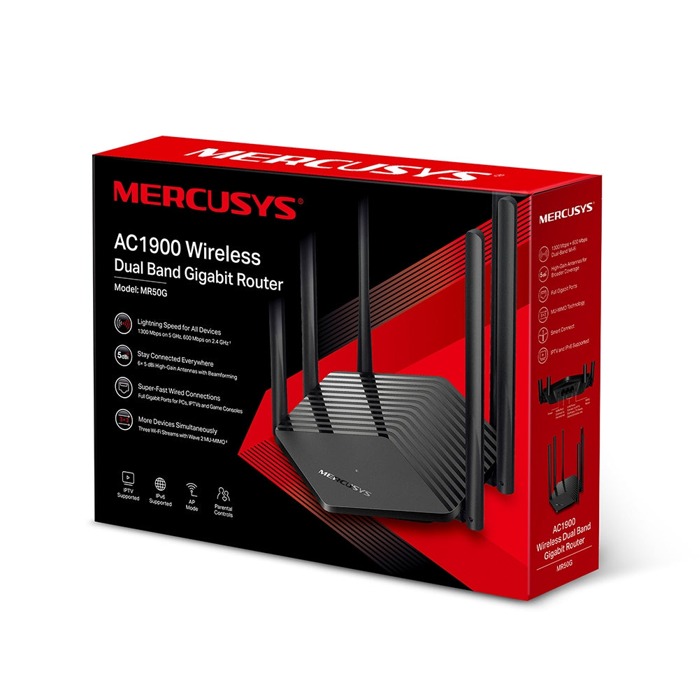 MERCUSYS ROUTER MR50G AC1900 DUAL BAND