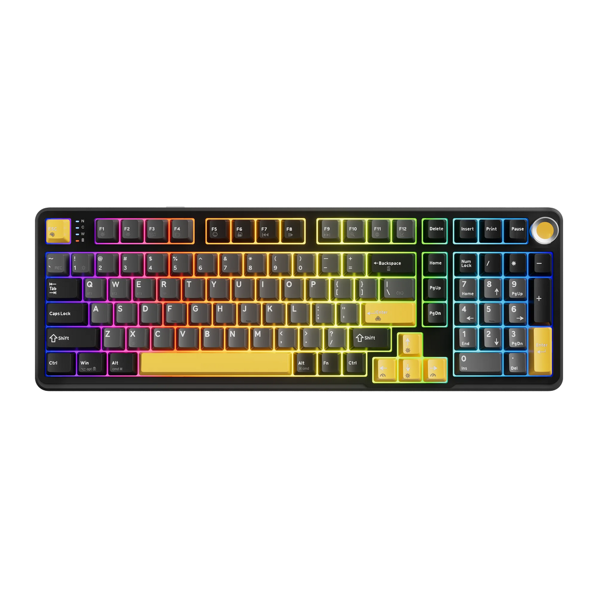 Marvo Teclado Mecánico Kg986W Titan 98 Inalámbrico Rgb