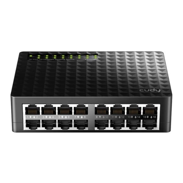CUDY SWITCH 16 PUERTOS 10/100MBPS RJ45 SF1016D