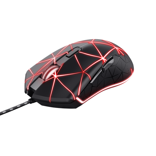 TRUST MOUSE GAMING GXT133 TEXTURIZADO LED