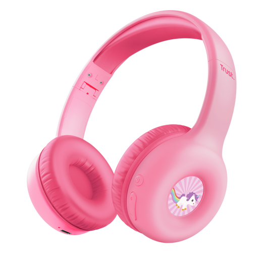 TRUST AUDIFONOS NOUNA INALÁMBRICA BT ROSA