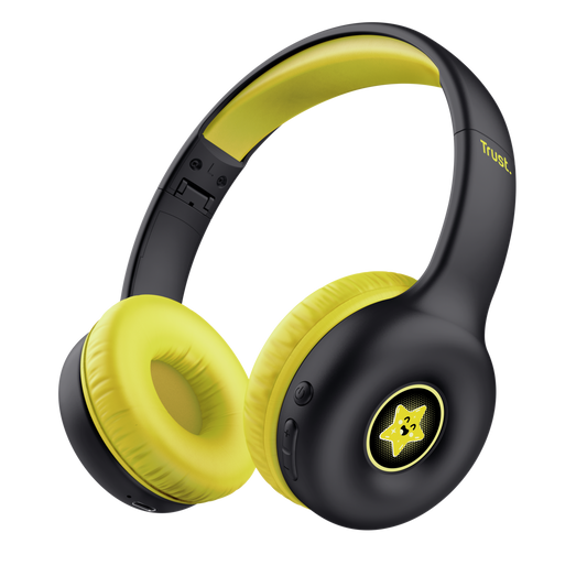 TRUST AUDIFONOS NOUNA INALAMBRICO BT NEGRA