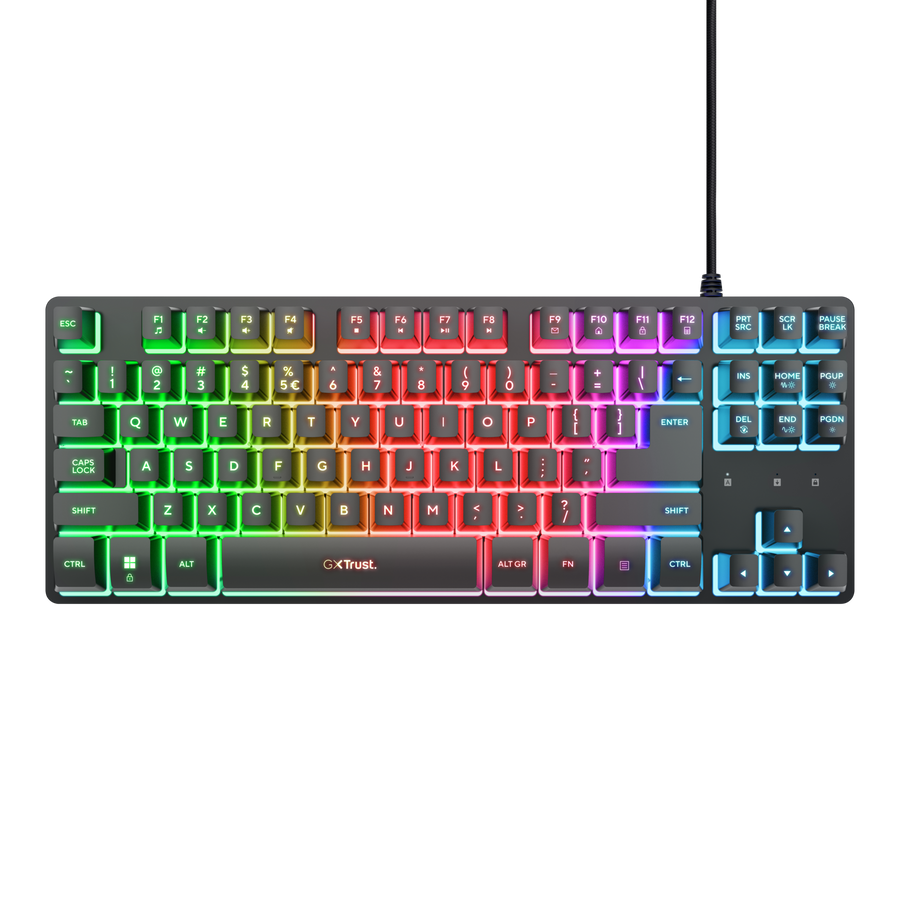 Trust Teclado Gamer Gxt833 Thado Tkl Español Rgb