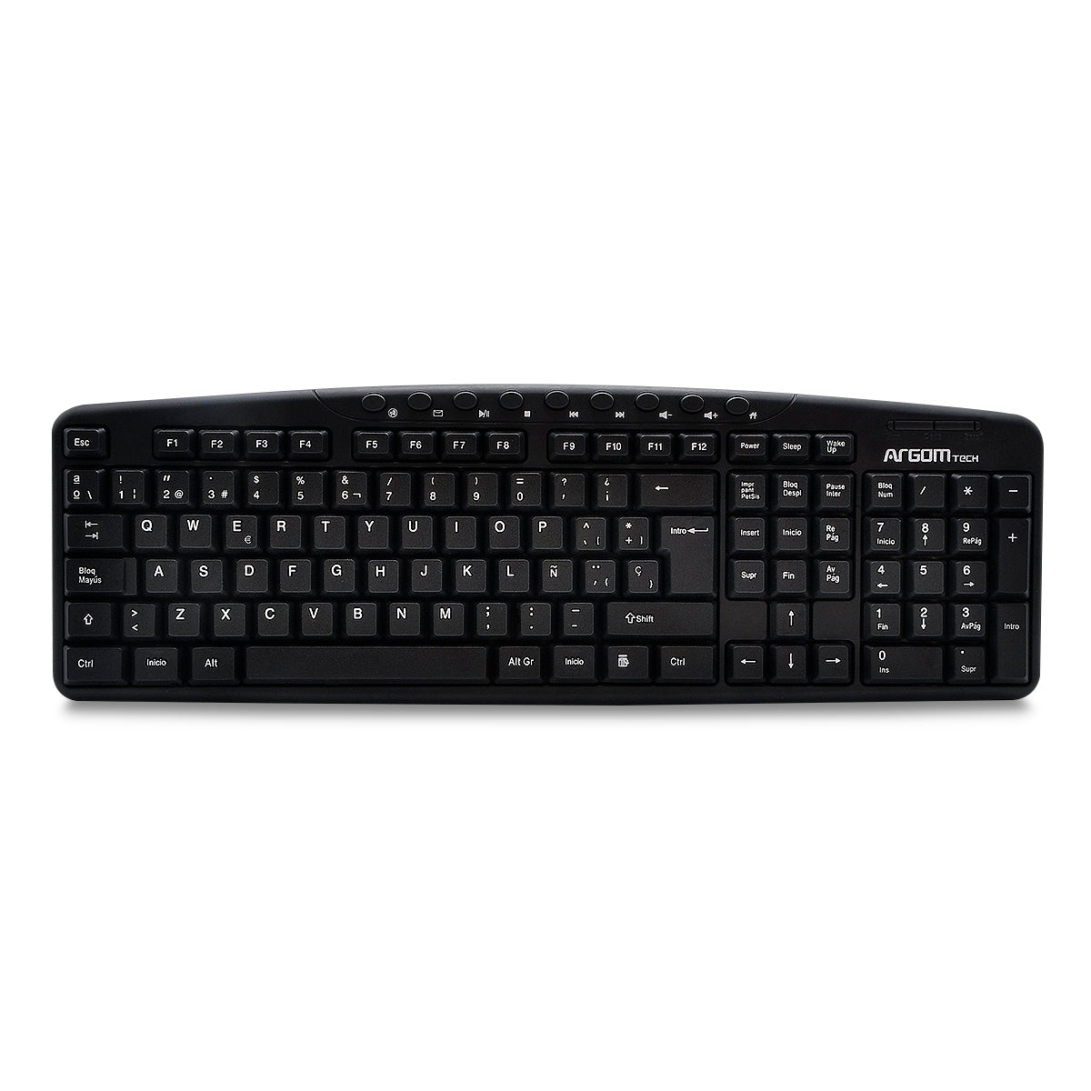 ARGOM TECH TECLADO MULTIMEDIA USB ESPAÑOL ARG7807 ALÁMBRICO