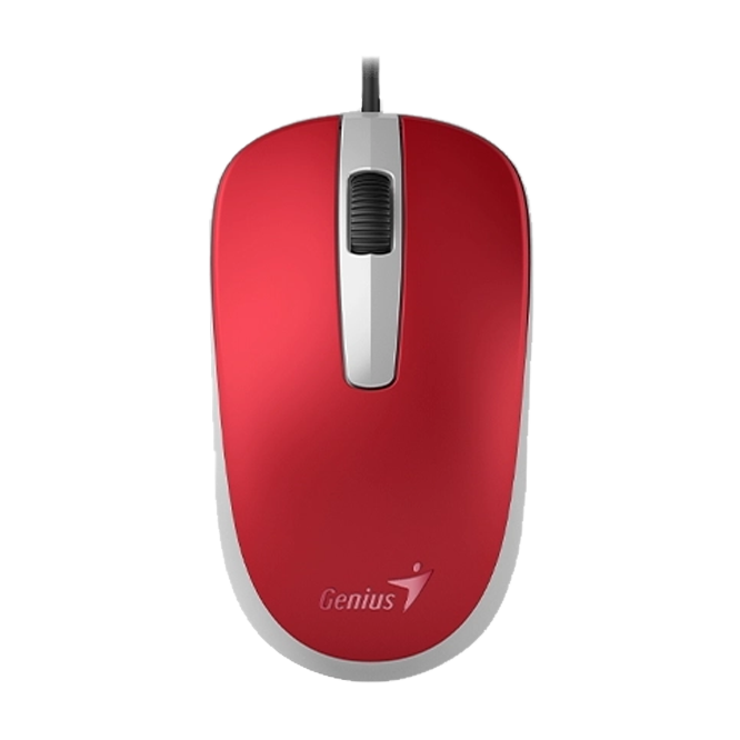GENIUS MOUSE ÓPTICO DX-120 USB ROJO