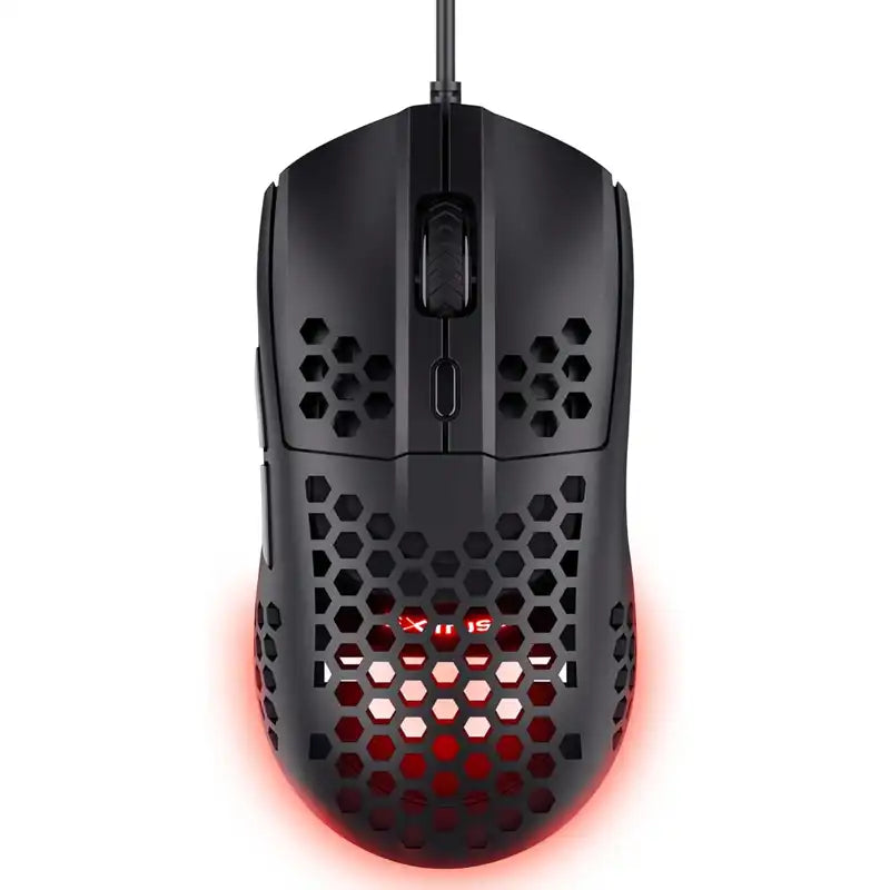 Trust Mouse Gaming Helox Gxt928 Rgb Ultraligero Negro