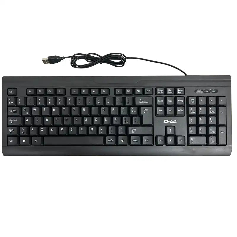 Orbit Lumino Teclado K305 Usb Español Negro