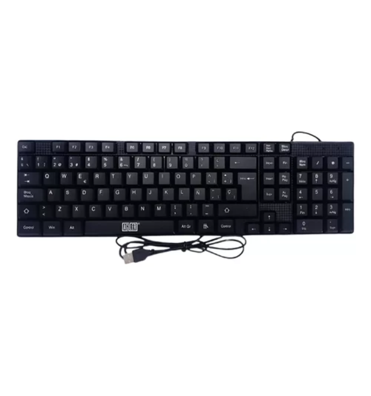 Agiler Teclado Estándar Alámbrico Español Negro