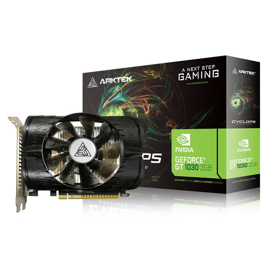 TARJETA DE VIDEO ARKTEK GEFORCE GTX1030TI DDR4 4GB 64BIT VENTILADOR PERFIL BAJO