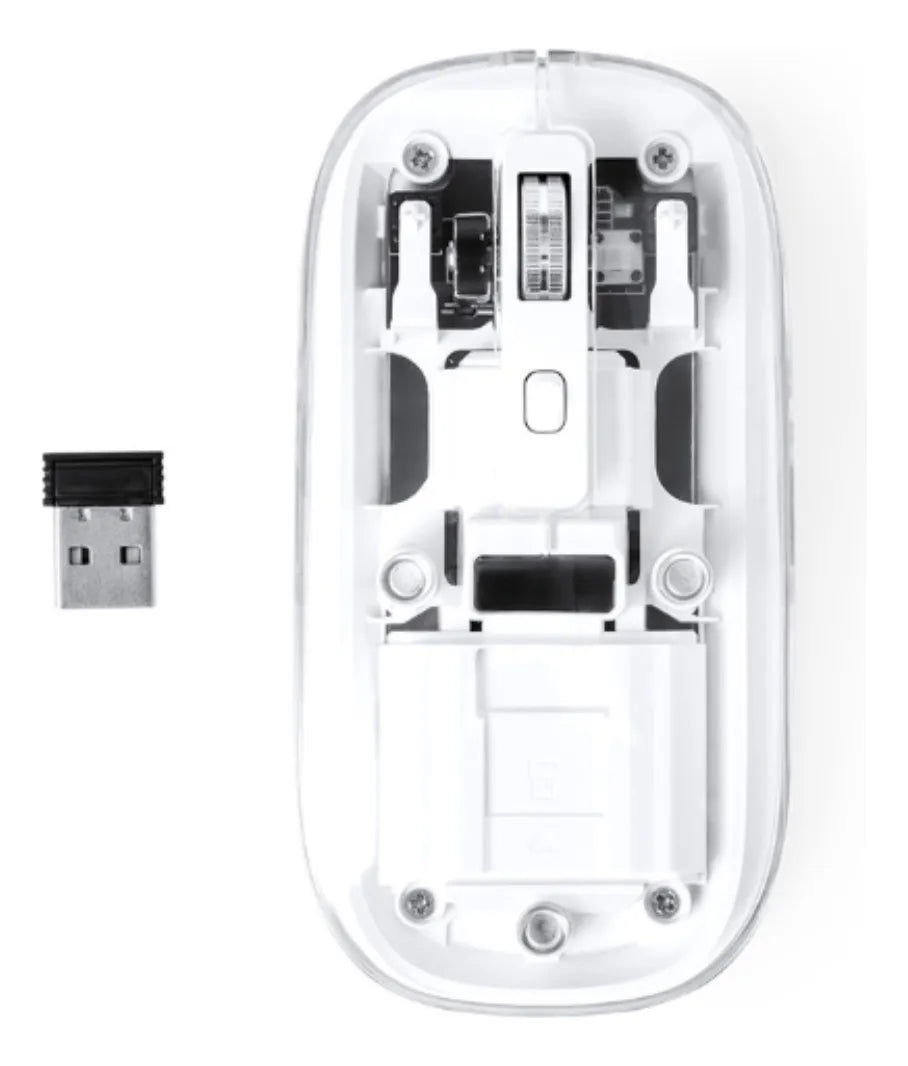 AGILER MOUSE TRANSPARENTE RECARGABLE INALAMBRICO AGI2075