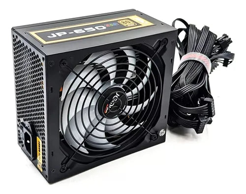 JEMIP FUENTE DE PODER 650W GAMING FULL CERTIFICADA ATX BRONZE