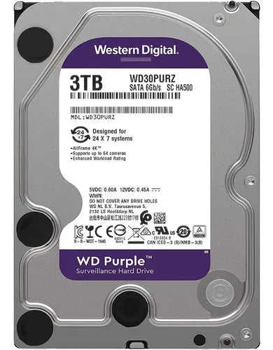 WESTERN DIGITAL DISCO DURO PURPLE 11PURZ 3TB INTERNO 3.5”