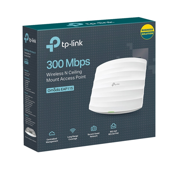 TP LINK PUNTO DE ACCESO WIFI 4 DE MONTAJE EN TECHO 300MBPS EAP115