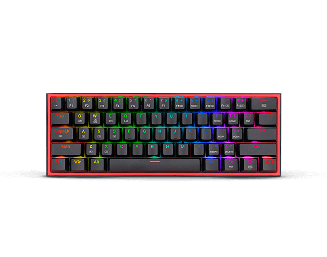 Redragon Teclado Mecánico 60% Fizz Pro K616 Bt Usb-C Rgb Switches Red