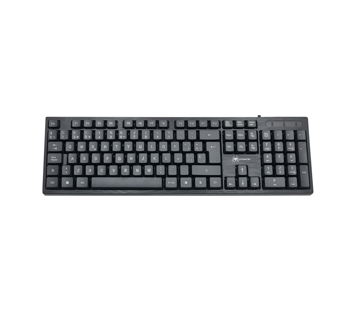 Spidertec Teclado Español Usb 104 Teclas Negro