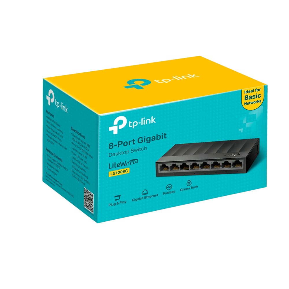 Tp Link Switch De Escritorio De 8 Puertos 10/100/1000Mbps Ls1008G