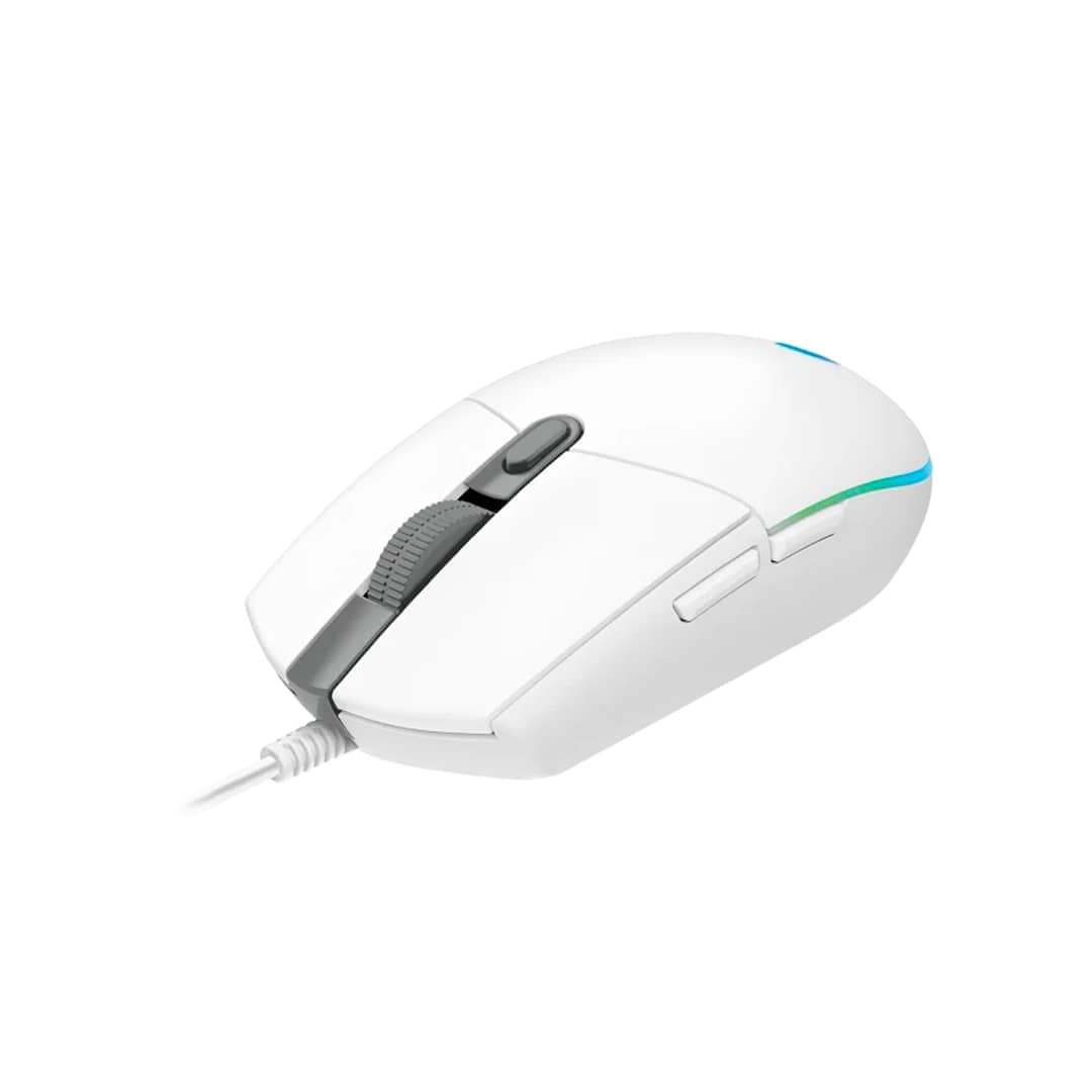 Logitech Mouse G203 Lightsync Gaming Rgb Alámbrico 8000Dpi Blanco