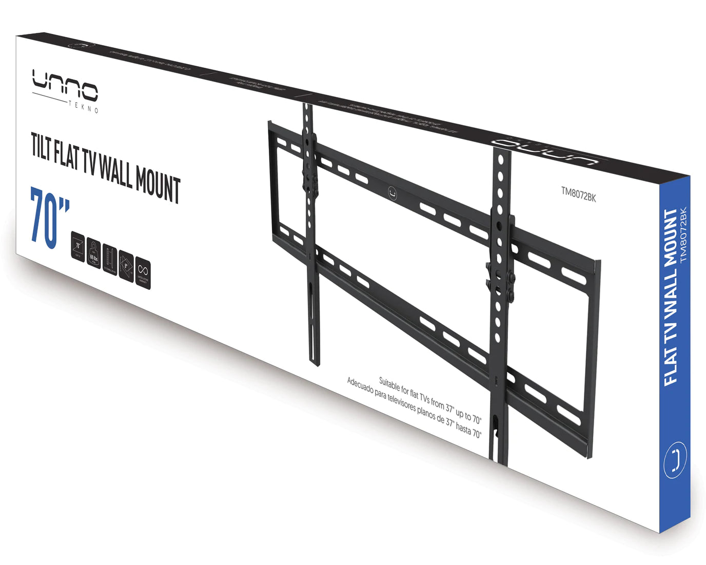 UNNO TEKNO BASE PARA TV PLANO PARED 37 A 70” 40KG TM8072BK