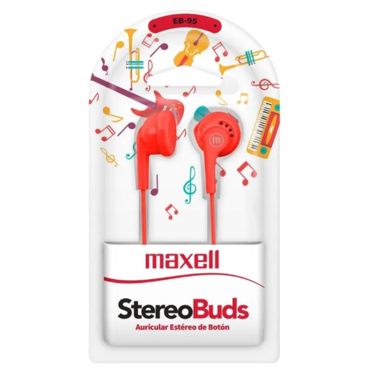 Maxell Auriculares Estéreo Básicos Eb95 Blush