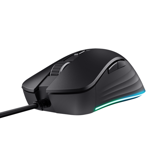 Trust Mouse Rgb Ybar+ 25000 Dpi Negro Alámbrico 6 Botones