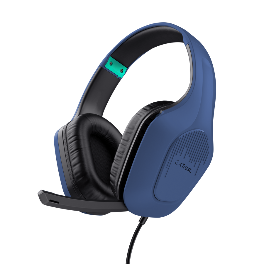 Trust Audifonos Gaming Gxt 415 Zirox Ultra Ligero Multiplataforma Blue