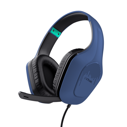Trust Audifonos Gaming Gxt 415 Zirox Ultra Ligero Multiplataforma Blue