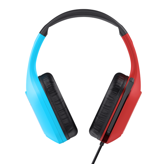 TRUST AUDIFONOS GAMING ZIROX LIGEROS 3.5MM ROJO/AZUL