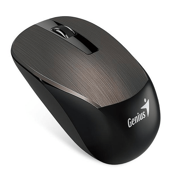 GENIUS MOUSE ÓPTICO INALÁMBRICO RS2 NX-7015 3 BOTONES CHOCOLATE