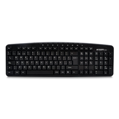 ARGOM TECH TECLADO MULTIMEDIA USB ESPAÑOL ARG7807 ALÁMBRICO