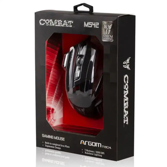 ARGOM TECH MOUSE GAMING COMBAT MS2042BK NEGRO USB