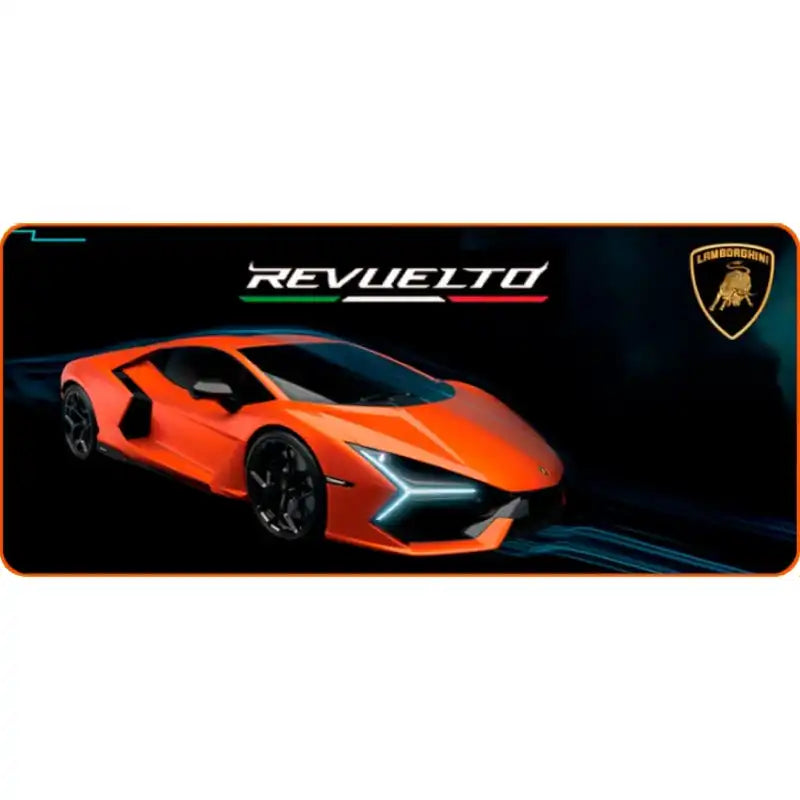 Lambo Mousepad Gaming Revuelto Orange 900X400Mm