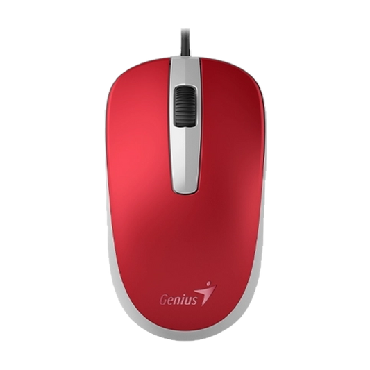 GENIUS MOUSE ÓPTICO DX-120 USB ROJO