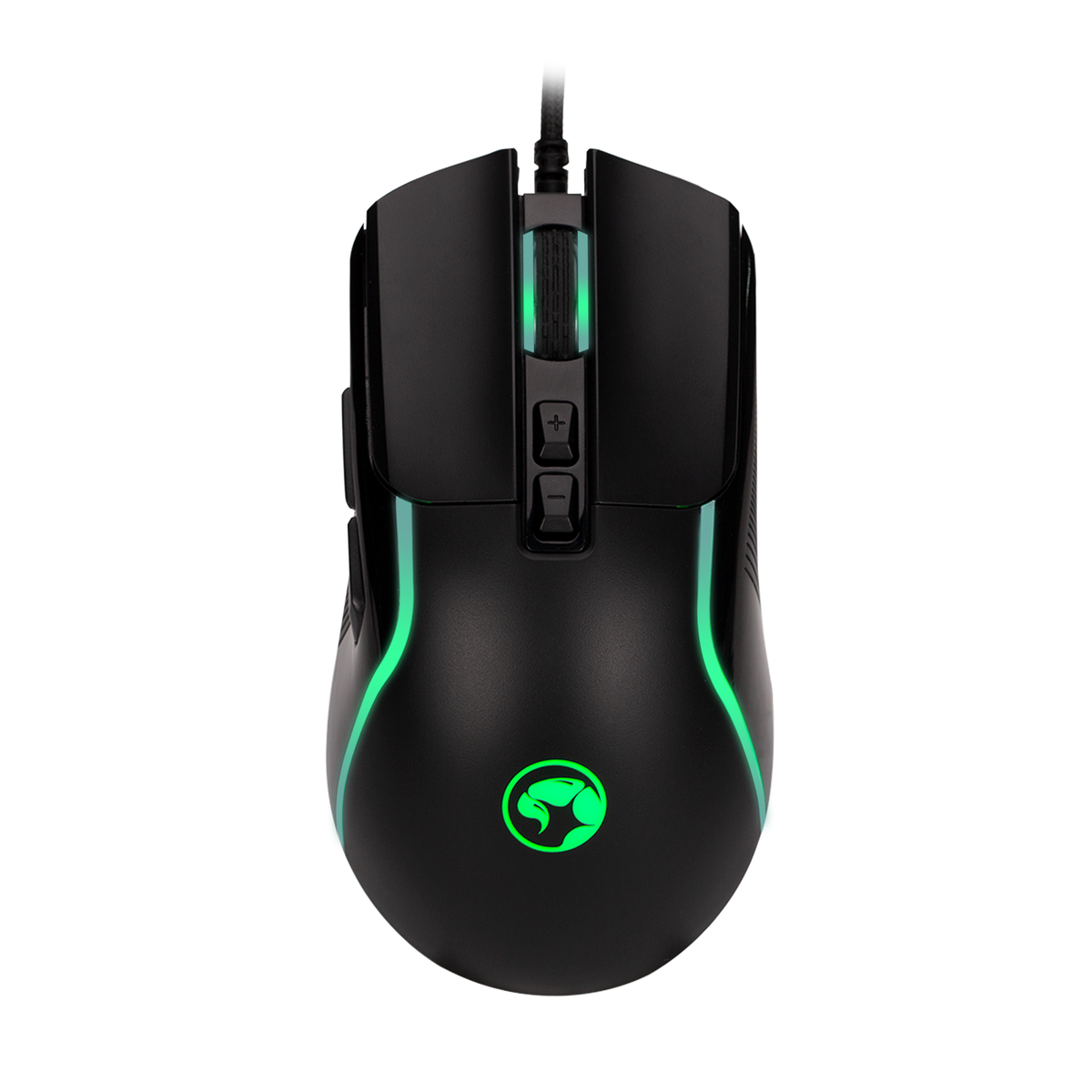 Marvo Mouse M292Bk Capo 20 Negro Alambrico 8000Dpi Retroiluminado Ergonomico