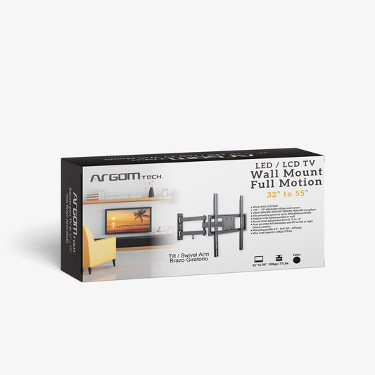 ARGOM TECH BASE PARA TV 32 A 55” FULL MOTION ARM 35KG ARGBR1546