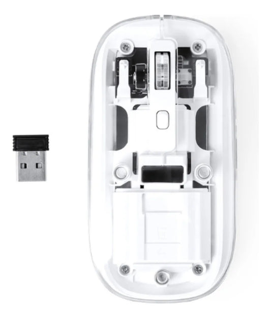 AGILER MOUSE TRANSPARENTE RECARGABLE INALAMBRICO AGI2075