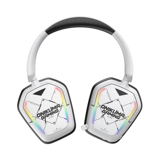 Onikuma Audifono Gt806 Alambrico Rgb 3En1 Gaming Bt Blanco