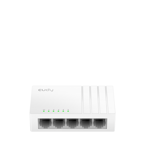 Cudy Switch 5 Puertos 10/100Mbps De Escritorio Rj45 Fs105D