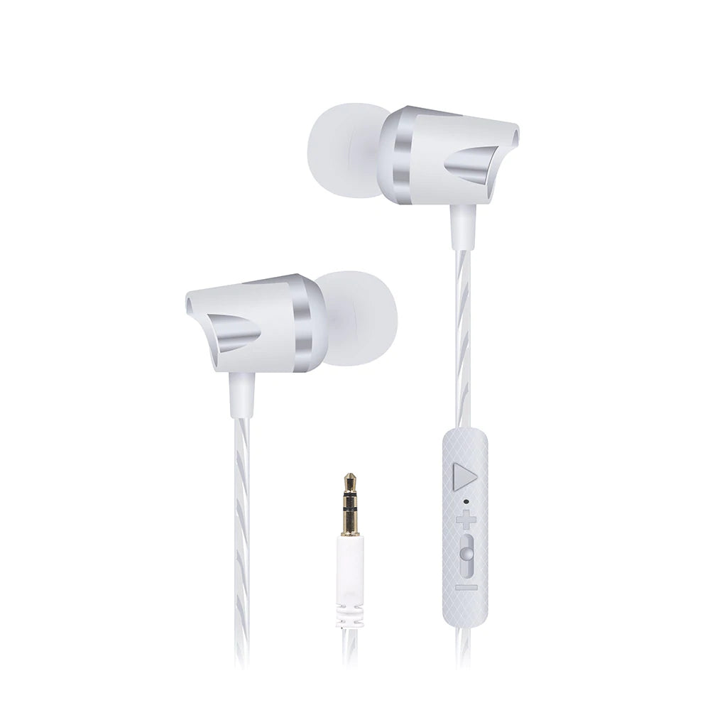Unno Tekno Auriculares Soulbuds De 3.5Mm Plata Hs7009