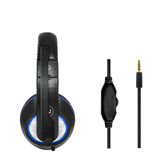 UNNO TEKNO AURICULARES ACE 12 DE 3.5MM CON MICRÓFONO AZUL HS7212BL