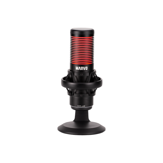 Marvo Micrófono Mic-07 Bk Blast 60 Dual Capsule Con Reducción De Ruido Rgb