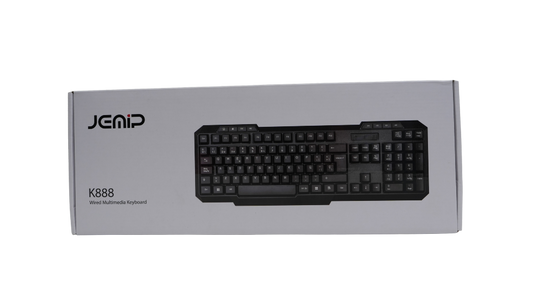 JEMIP TECLADO OFFICE K888 MULTIMEDIA USB ESPAÑOL NEGRO
