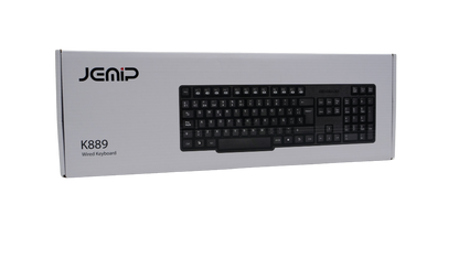 JEMIP TECLADO OFFICE K889 ESPAÑOL USB NEGRO