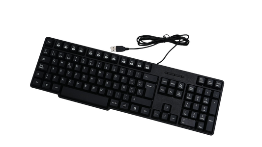 JEMIP TECLADO OFFICE K889 ESPAÑOL USB NEGRO