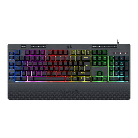 Redragon Teclado Shiva K512 Rgb Membrana Silenciosa Teclas Macro