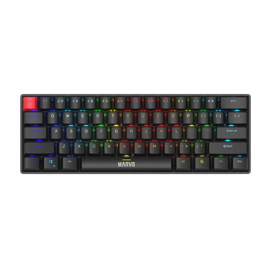 Marvo Teclado Mecánico Kg933G Saber 61 60% Compacto Full Antighosting