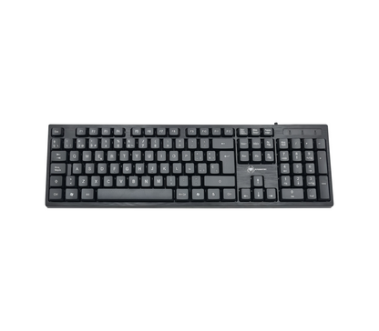 SPIDERTEC TECLADO ESPAÑOL USB 104 TECLAS NEGRO
