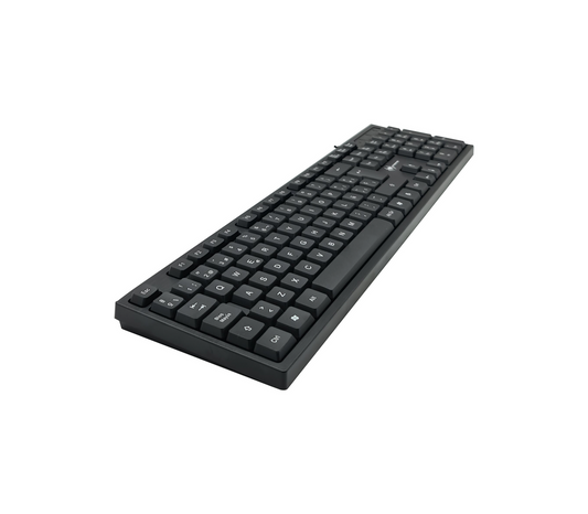 SPIDERTEC TECLADO ESPAÑOL USB 104 TECLAS NEGRO