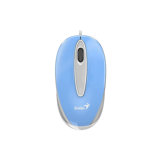 GENIUS MOUSE ÓPTICO RS2 DX-MINI 3 BOTONES LED USB AZUL