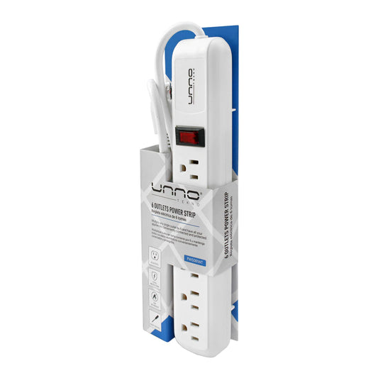 UNNO TEKNO REGLETA 6 TOMAS 1875W NEMA 5-15P
